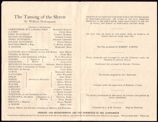1944: TAMING OF THE SHREW
